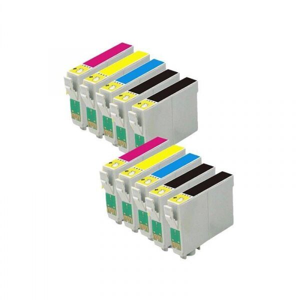 10 COMPATIBLES Epson T0711 T0712 T0713 T0714