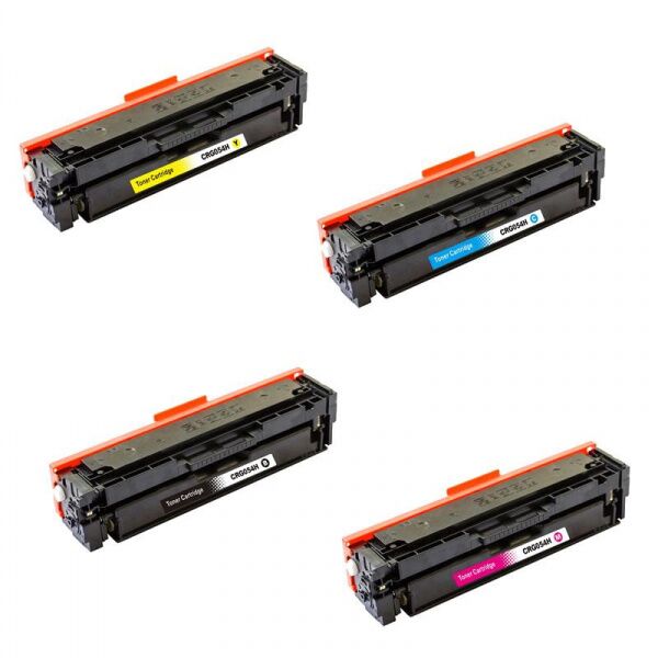 Compatible Canon 054H  Pack  4 cartuchos de alta capacidad