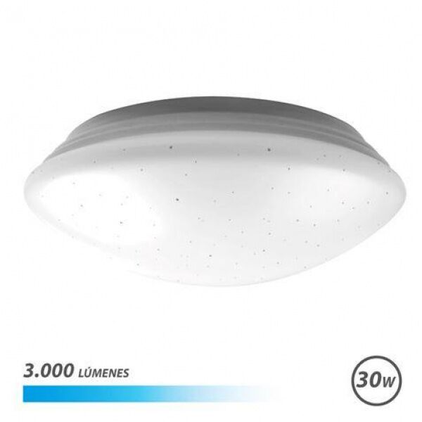 Serie Saturno Aplique Redondo de Techo LED 30W 3000lm - 6500K Luz Fria - Diametro 28cm - EB0366