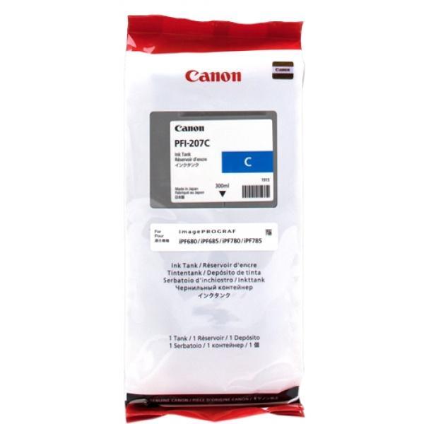 Original Canon PFI207 Cyan Cartucho de Tinta  - PFI207C/8790B001